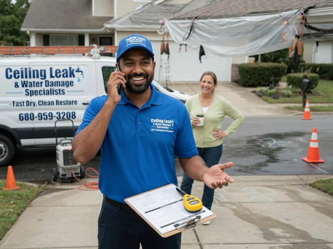 Ceiling Leak Cleanup Porterdale, GA FAQs